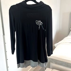 Armani junior beautiful dark navy with gray trim dress.